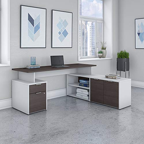 Bush Business Furniture Jamestown L Shaped Desk with Drawers, 72W
