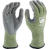 West Chester IRONCAT 6100 Metal Tamer TIG Welding Gloves - [1 Pair] Large, Seamless Knit Blend, Fire Resistant Silicone Coated Palm Knit. Welder Safety Wear