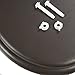 Ginsey Cushioned Soft Toilet Seat for Stylish Bathroom Décor, Chocolate Brown, Standard