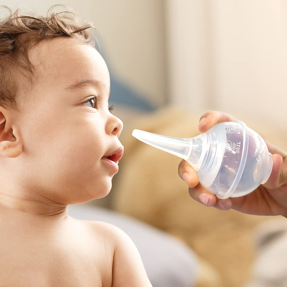 NeilMed NeoBulb Sterile Oral-Nasal Bulb Aspirator, Doctor Developed, Food Grade Silicone, Ready to Use in Labor & Delivery, Nurseries and at Home