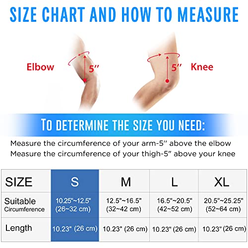 LotFancy Elbow Ice Compression Sleeve, Hot Cold Therapy for Tendonitis and Golfers Tennis Elbow, Reusable Gel Ice Pack Wrap Relieves Arm, Ankle, Wrist, Calf, Muscles, Joints Pain