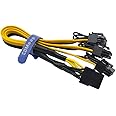 COMeap GPU VGA PCIe 8 Pin Female to 3X 8 Pin(6+2) Male PCI Express Adapter Splitter Extension Cable for Bitcoin Ethereum Mini