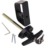Amazon.com: Shed T-Handle Lock Set 5-1/2" Black: Home 