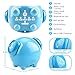 KNGUVTH Kids Alarm Clock, Updated Version Sleep Training Kids Clock with 7 Changing Colors Teach Girls Boys Time to Wake up, 6 Alarm Rings, NAP Timer, Rechargeable Battery USB Charging Clock (Blue)