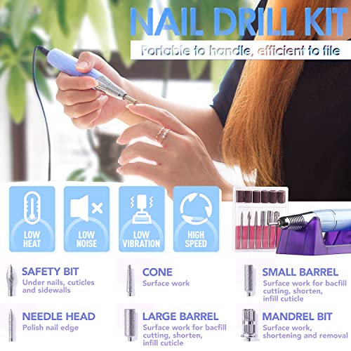 Gellen 120W Cordless UV/LED Nail Lamp With Electric Nail Drill