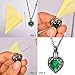 COCO Park Butterfly Glass Flower Ash Memorial Keepsake Stainless Steel Urn Pendant Cremation Jewelry