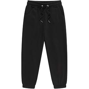 Boys Sweatpants Kids Fleece Athletic Elastic Waist Drawstring Joggers Pants | 2-14 years,kids jogging hiking sports pants,sch