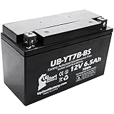 YT7B-BS Battery Replacement (6Ah, 12v, Sealed) Factory Activated, Maintenance Free Battery Compatible with - 2005 Yamaha YFZ450, 2006 Yamaha YFZ450, 2007 Yamaha YFZ450, 2008 Yamaha YFZ450
