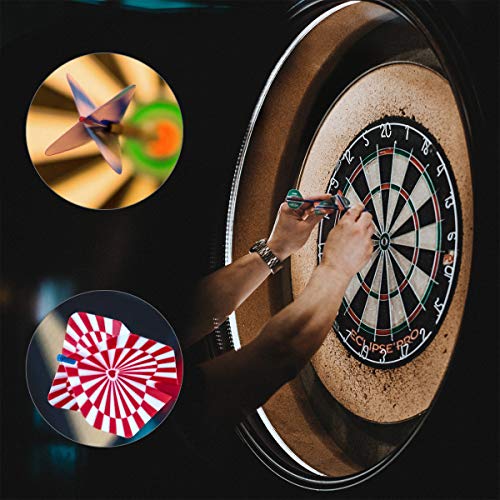 kwmobile 6X Dart Flight Protector - Set of 6 Metal Dart Flight Guard Protectors for Metal and Soft Tip Darts - Thumbnail 2