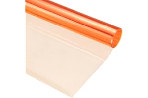 MECCANIXITY Lighting Gel Filter 15.7x19.7 Inch Orange 85B Color Correction Sheet for Photo Studio Red Head Light, Pack of 2