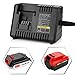 Powilling Fast Charger For Black and Decker 20V Lithium Battery and Porter Cable 20V Max Lithium-Ion Battery BLACK+DECKER BDCAC202B PORTER-CABLE PCC692L LB20 LBX20 LBXR20 LST220 PCC675L PCC680L