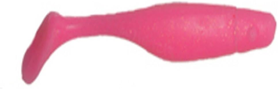 Fishbites Paddle Tail Electrical Candy Fishing Bait, 3-Inch, Pink