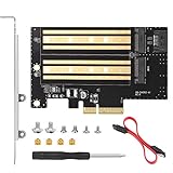 Dual M.2 PCIe Adapter Card for NVMe/SATA SSD