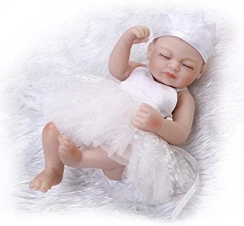 Dollshow Cheap Full Vinyl Baby Dolls Kits Realistic Preemie Girl Reborn Dummy Toys Eyes Closed 10" 26CM