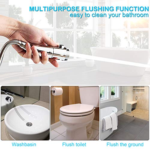 Handheld Shower Head with Hose - INAYA Detachable Shower Head with Handheld Spray & ON/OFF Pause Switch & 3 Spray Settings Showerhead with Extra Long Hose - High Pressure & Water Saving Shower Head