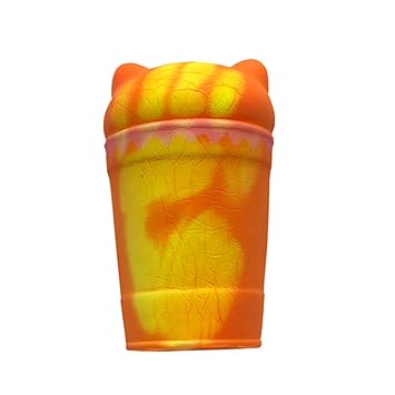 DYTesa Simulate Cat Shape Coffee Cup Temperature Sensing Squishy Toys for Kids