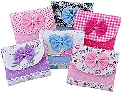 kimberleystore Creative Portable Sanitary Holder Bowknot Sanitary Towel Napkin Pad Case Girl Organizer