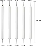 jeufun 5Pcs Embossing Tool Set Double End Stylus 1mm 3.0mm view 2