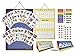 SchKIDules Deluxe Magnetic Visual Schedule & Reward Chart w/189 Colorful Magnets & Reversible 18” Folding Board for Daily Routines, Chores, Behavioral Supports, Kids Calendar, ADHD & Autism Icons