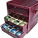 Vencer Red Drawer Christmas 64 Ornament Storage,VHO-012