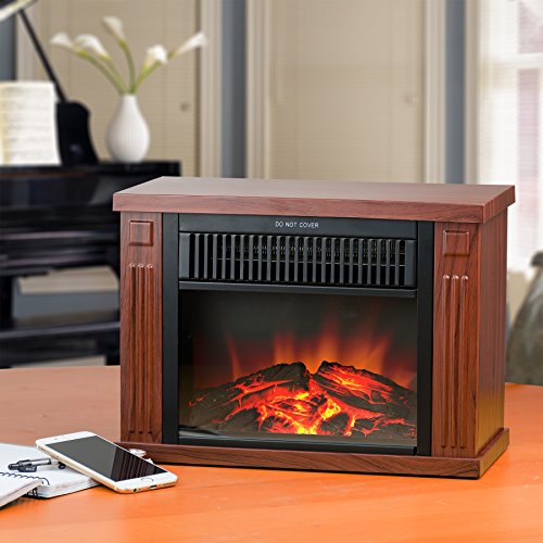 Buy AKDY® 13 Brown Wood Color Freestanding op Portable Log Style Electric  Fireplace Heater Stove w/ 3D Flame Effect (Brown Wood) Online at  desertcartKUWAIT