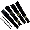 6pcs/Set Door Cover Panel Trim Stickers Black Exterior Door Window Pillar Posts Molding Cover Side Door Window Cover Anti-Scratch Stickers for 2011-2021 Dodge Charger