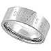 Surgical Steel 8mm Wedding Band Ring I AM MY BELOVEDS AND MY BELOVED IS MINE Comfort-Fit, sizes 8 - 14