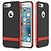 iPhone 7 Plus (5.5 Inch) Case, ROCK MOOST [Royce Series] Dual Layer Thin & Slim Shockproof Case for iPhone 7 Plus [Black / Red]