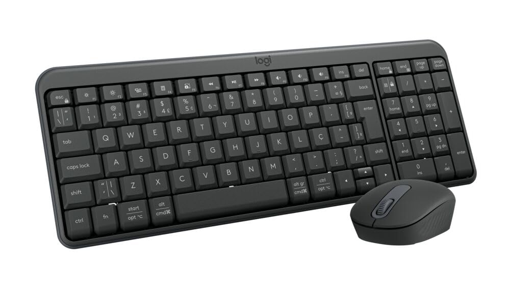 Logitech MK250 Combo Teclado Compacto y Mouse Inalámbricos Bluetooth para Windows, Batería de 12 Meses - Color Grafito