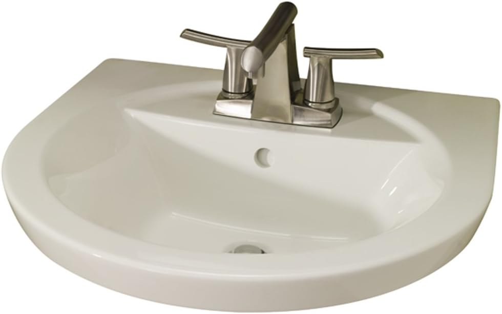 American Standard Tropic Petite lavabo con pedestal de 4 pulgadas, 4