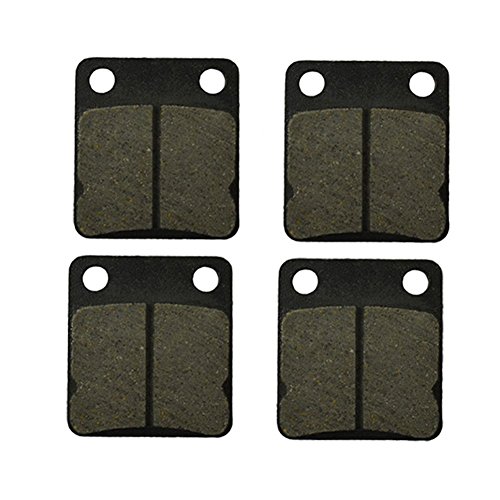 AHLSemi-metallic Brake Pads Set for Yamaha YFM400 YFM 400 Kodiak 1999-2006/YFZ350 YFZ 350 Banshee 1990-2006/YFM350 YFM 350 Warrior 1989 1990 1991-2004/YFM450 YFM 450 Kodiak 2003 2004 2005 2006