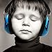 SilentSound 27 dB NRR Sound Technology Safety Kids and Teenagers Ear Muffs with LRPu Foam for Shooting, Music & Yard Work, Blue