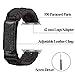 XUANTAI Watch Band for Apple Watch Series 4 44mm/42mm Paracord with Leather Adjustable Clasp for Apple Watch Series 4/3/2/1(Black 42mm M/L)
