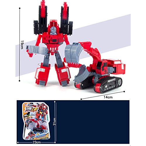 Qiyun Deformed Robot Toy 5-in-2 Mini Children Intellectual Engineering Truck Manual Transformation Robot Model Plastic Toy Christmas Giftstyle:Arm King Kong