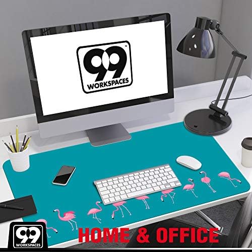 For Office Work Home Decor Flower And Flamingo Plant Floral Design Botany Pattern Laptop Desk Mat Desk Pad Protector Office Desk Pad 12x24 Inches Desk Mats On Top Of Desks Large Desk Accessories
