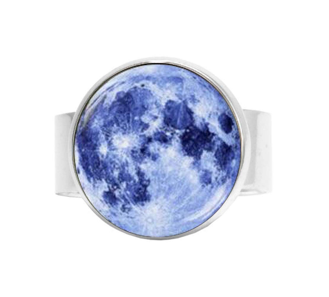 Blue Moon Ring, Full Moon Ring, Moon Ring Galaxy