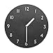 thehaki Decorative Wall Clock Silent & Non-Ticking Quartz Clock PU Leather Lightweight 0.4lb Round 9