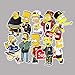 The Simpsons Family Cartoon Waterproof Stickers Car Laptop Helmet Luggage Vintage Skateboard Wall Decor Gift for Kids