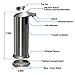 Automatic Soap Dispenser, LOVIN PRODUCT Auto Sensor Touchless Soap Dispenser with Brushed Stainless-Steel, Fingerprint Resistant Coating, and Waterproof Base Perfect for use in Bathrooms. (1 PACK)