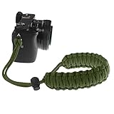 FoRapid Braided 550 Paracord Adjustable Camera Wrist Strap/Bracelet for Mirrorless Compact System DSLR Cameras, Binoculars (Olive Drab)