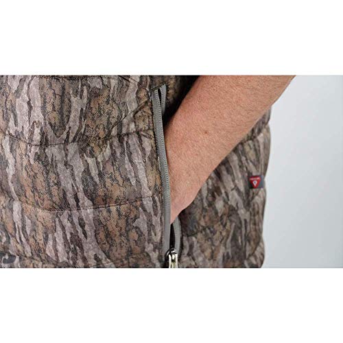Gator Waders Mens Hunting Vest, Large, Mossy Oak Bottomland