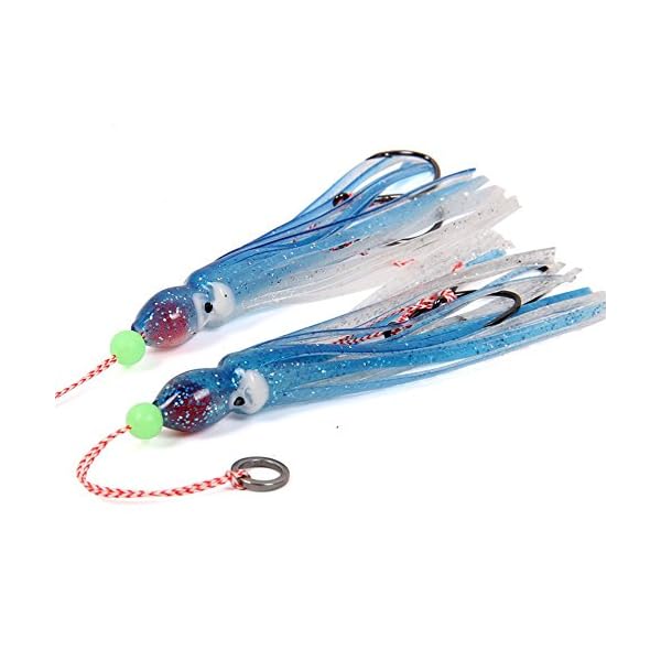 Trulinoya-4-13-Inch-Realistic-Squid-Trolling-Rig-2-Power-Hooks-Saltwater-Fishing-Lures
