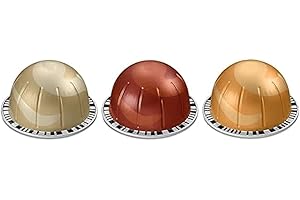 BC233 European Version, VertuoLine Barista Creations Variety: Sweet Vanilla, Golden Caramel, Roasted Hazelnut - 30 Coffee Capsules