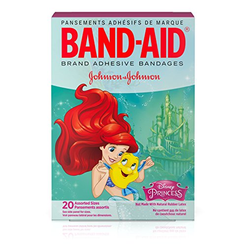 Band-Aid Decorative Adhesive Bandages, Disney's Princesses, Assorted, 20 Count (Pack of 4)