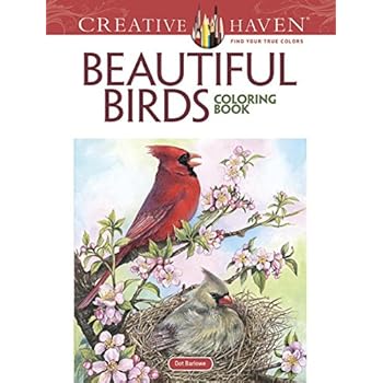 Creative Haven Beautiful Birds Coloring Book (Adult Coloring)