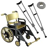 WHEELCHAIR PLAYSET (GOLD) - RINGSIDE COLLECTIBLES EXCLUSIVE WWE TOY WRESTLING ACTION FIGURE ACCESSORY PACK