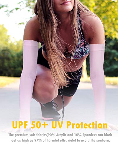Newbyinn UV Sun Protection Cooling Arm Sleeves for Men Women, Cooler Protective Sleeves to Cover Arms