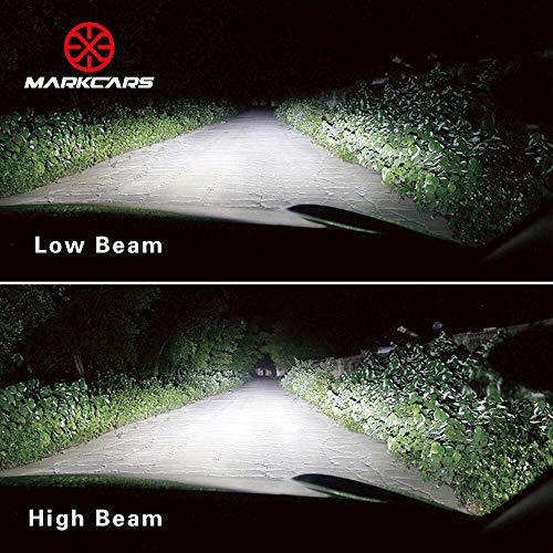 Markcars 8400LM Super Bright Cool White 6000K 60W H1 LED Car Headlight Bulbs All-in-One Conversion Kit Low Beam Head Light Bulbs Seoul Chips Car Driving Lamps Replacement 2 Year Warranty - Thumbnail 3