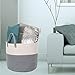 Extra Large Cotton Rope Basket 17 x 14.7 with Handles, for Baby Laundry Basket Woven Blanket Basket Nursery Bin