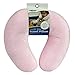 Cloudz Kids Dual Comfort Microbead Airplane Travel Neck Pillow. Super Soft Cozy Plush on One Side, Cool Relaxing Spandex on The Other! Keep Your Kids Comfy and Supported at Home or On The Go! - Pink